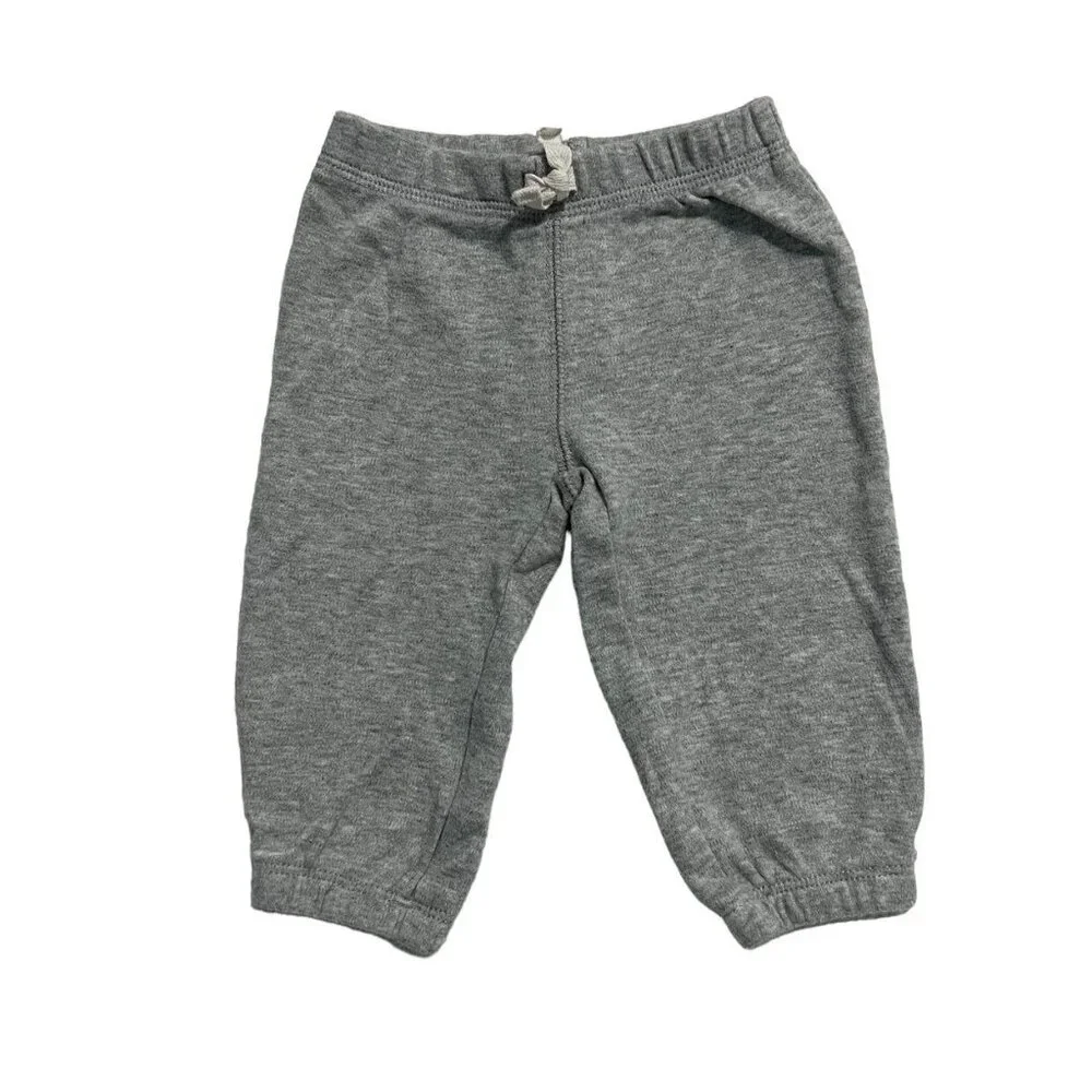 Carter's 6m Grey & Blue Striped Sweater & Pants Set